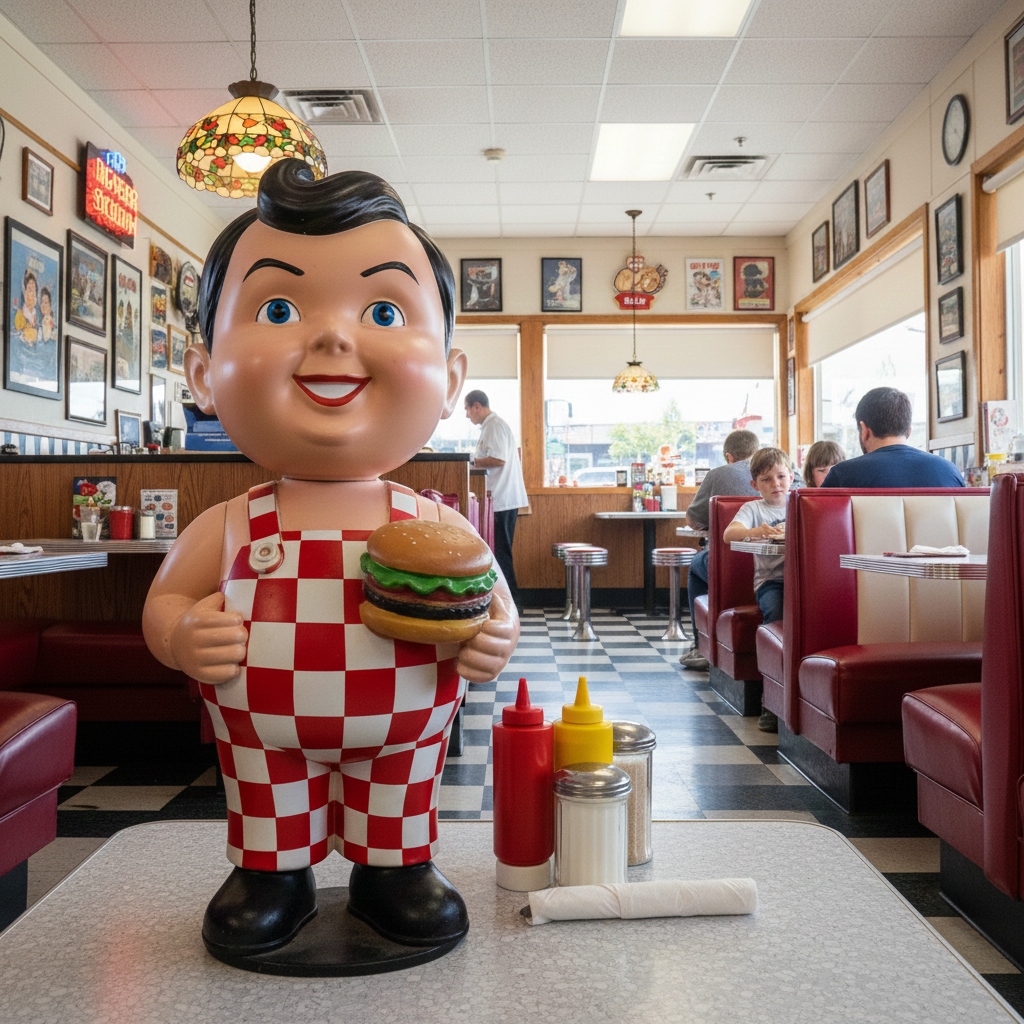 Mascote Big Boy Bobblehead