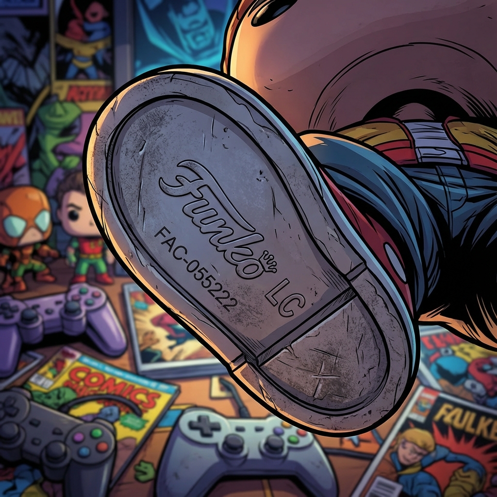 Sola do pé do Funko com código FAC