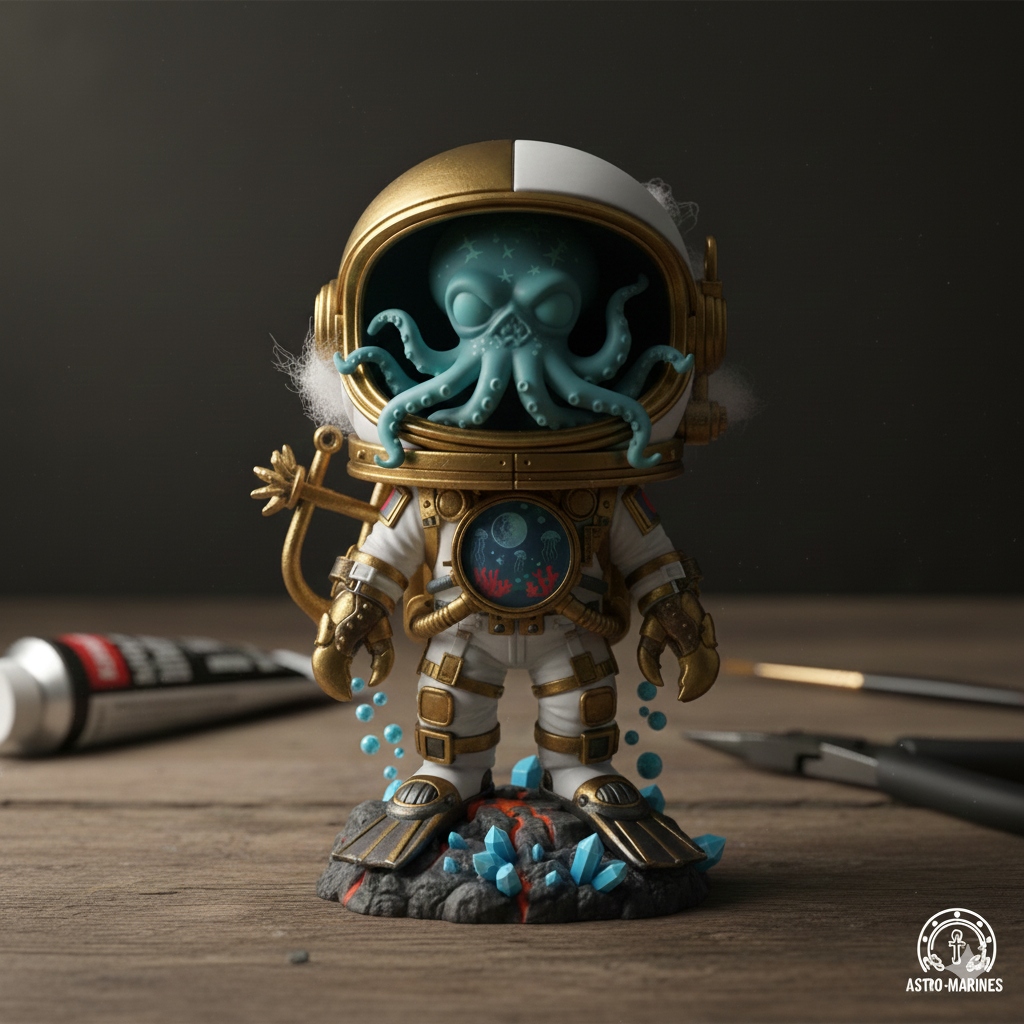 Conceito criativo de um Funko Customizado único