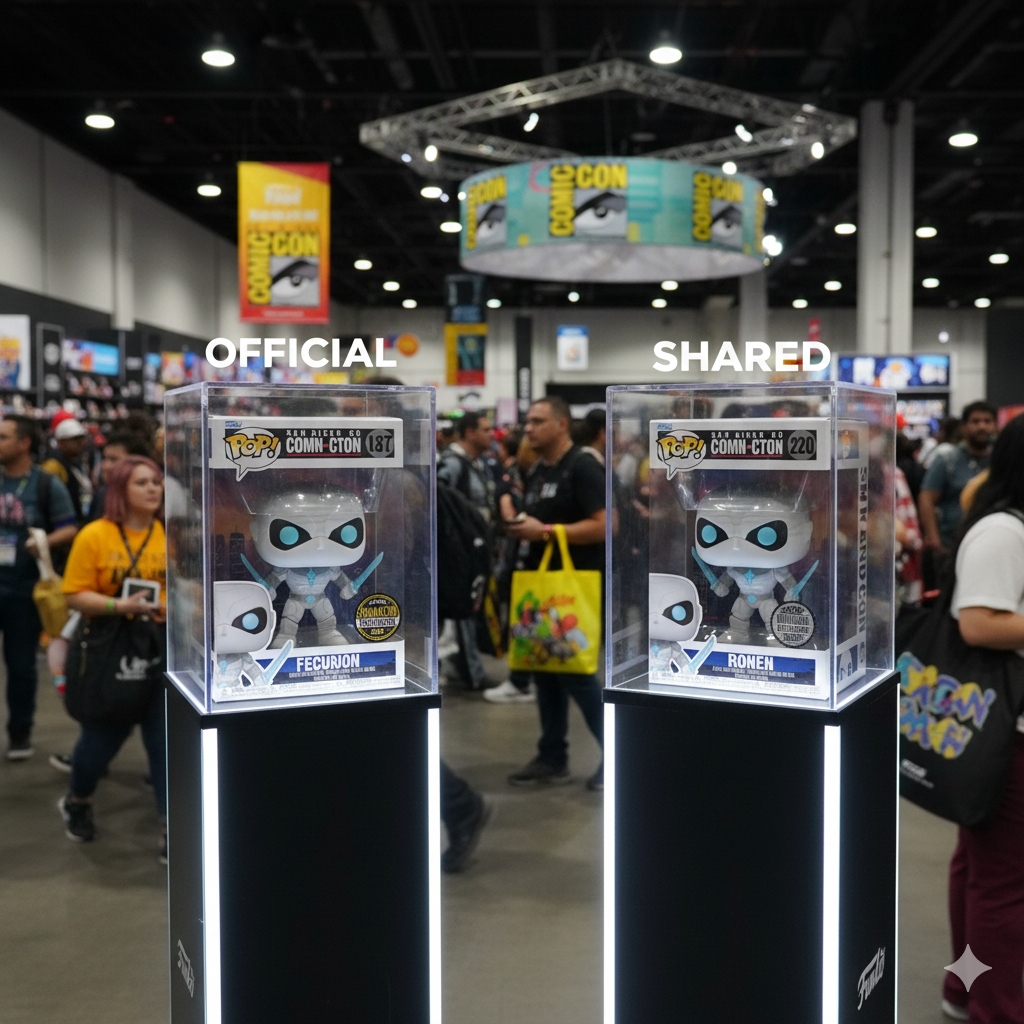 Comparação de Selos Official vs Shared