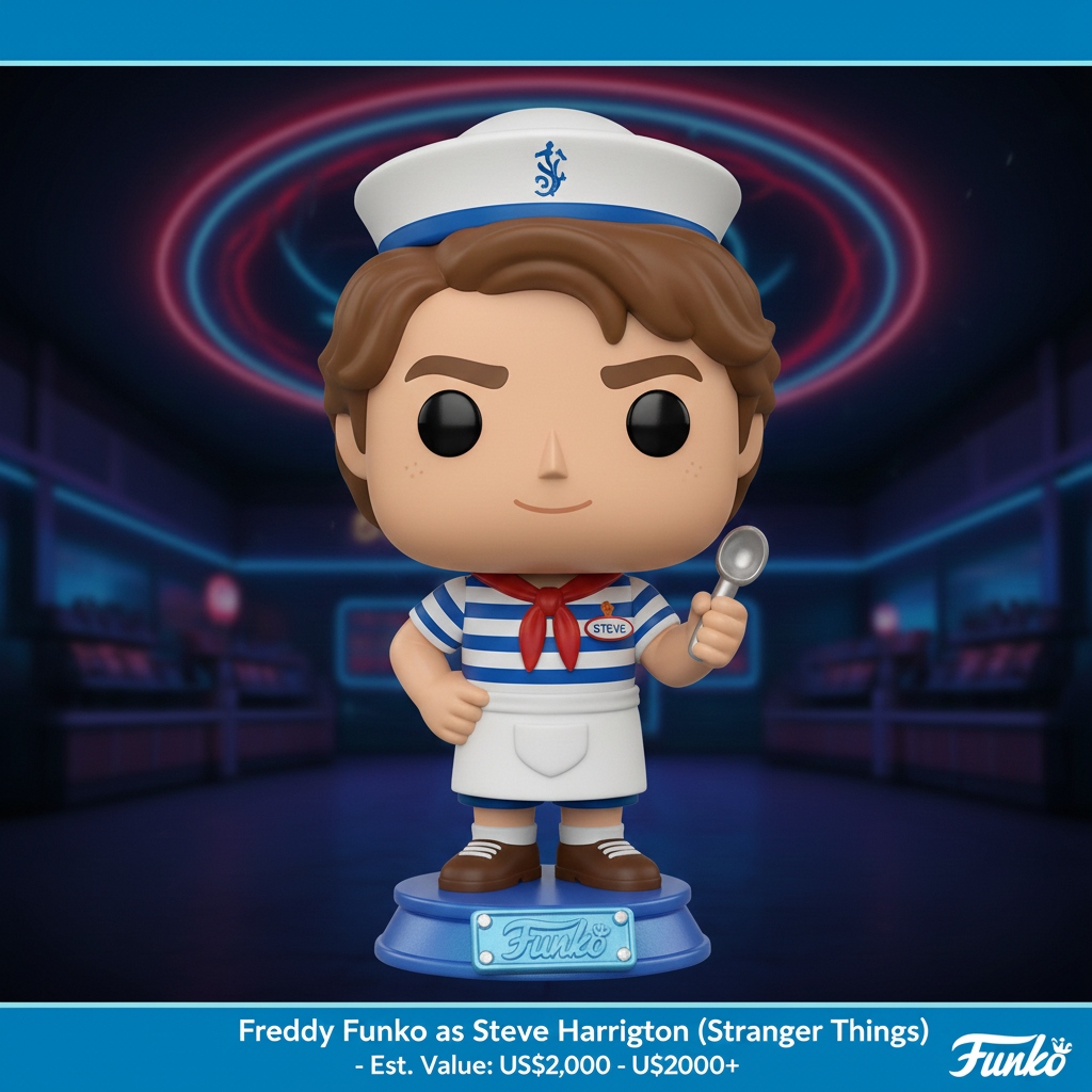 Freddy Funko como Steve Harrington Stranger Things